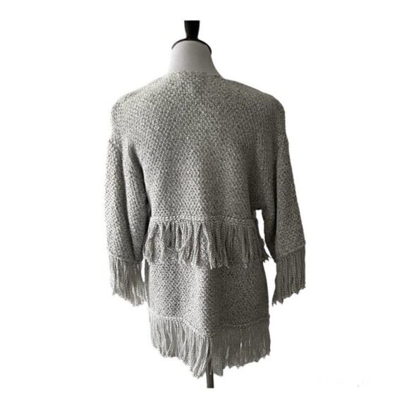 Cupcakes and Cashmere Fringe Trim Cardigan size S - Picture 6 of 6